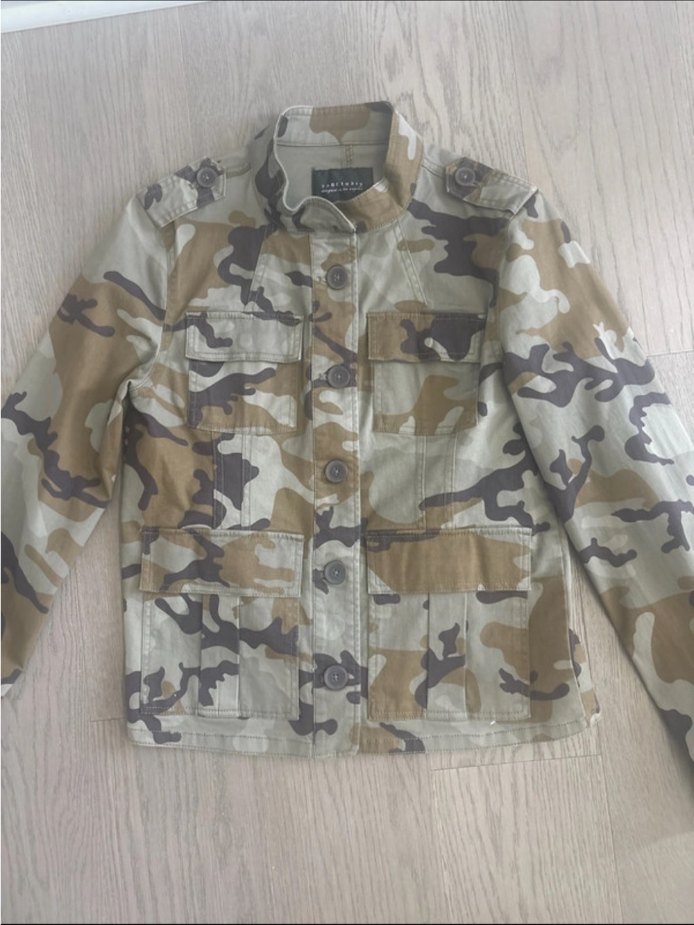 Sanctuary Kids Camo Jacket - Beige, Brown & Olive